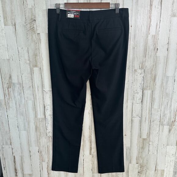 NEW Mario Serrani Pants Size 8 Black Jaquard Comfort Stretch Tummy Control - Picture 2 of 10